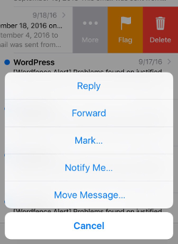 iphone move message